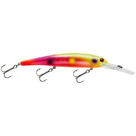 Bandit Shallow Walleye Jerkbait, 475 In, 58 Oz, Hot Rod BDTWBS1B16